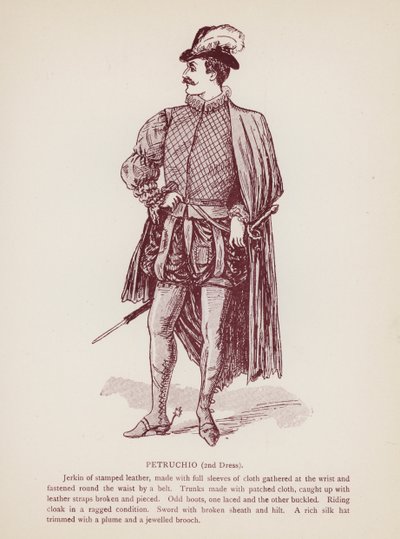 La fierecilla domada de Shakespeare: Petruchio, 2º Vestido de English School