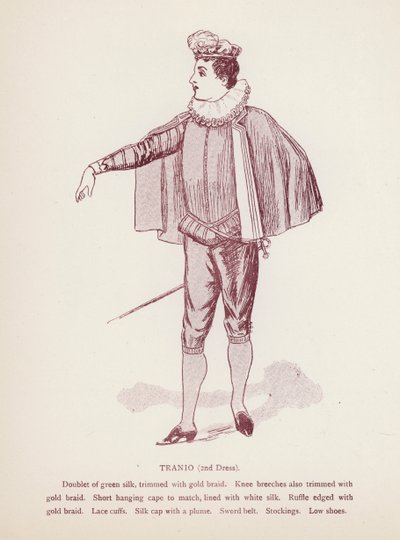 La fierecilla domada de Shakespeare: Tranio, segundo vestido de English School