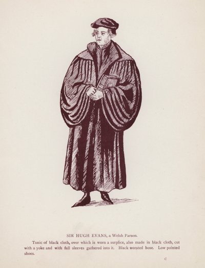 Las Alegres Comadres de Windsor de Shakespeare: Sir Hugh Evans, un Párroco Galés de English School