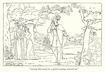 La Tempestad de Shakespeare; Fernando guiado por la canción de Ariel de English School