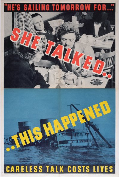 Ella Habló... Esto Sucedió, cartel de la Segunda Guerra Mundial de English School