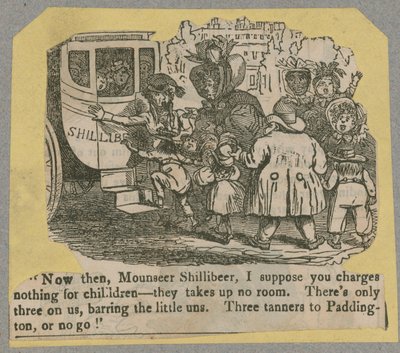 Ómnibus Shillibeer; caricatura de English School