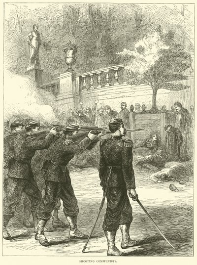 Fusilamiento de comunistas, 1871 de English School