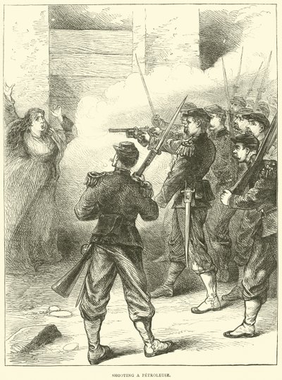 Fusilamiento de una petroleuse, mayo 1871 de English School