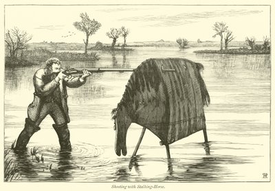 Caza con caballo de acecho de English School