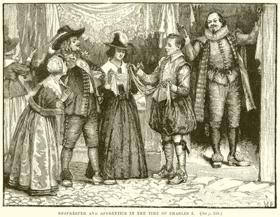 Tendero y aprendiz en la época de Carlos I de English School