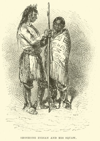 Indio Shoshone y su mujer de English School