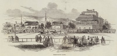 Carreras de Shrewsbury (grabado) de English School