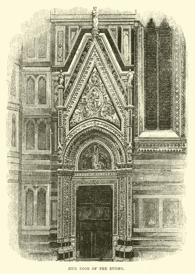 Puerta lateral del Duomo de English School