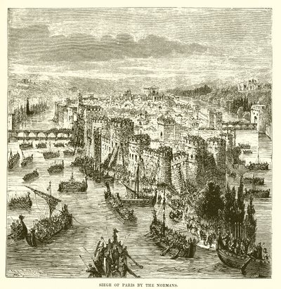 Sitio de París por los normandos de English School