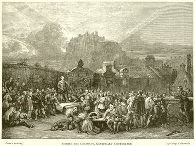 Firma del Pacto, Cementerio de Greyfriars de English School