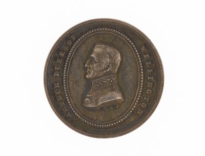 Medalla de plata conmemorativa de la muerte del Duque de Wellington, 1852 de English School