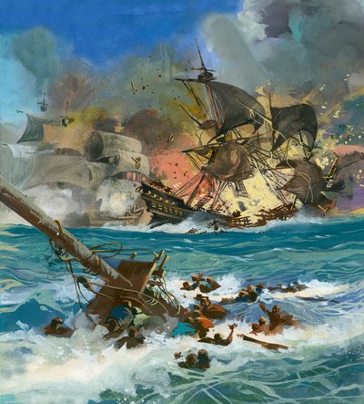 Barcos hundiéndose de English School