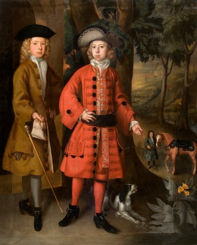 Sir Charles Kemeys, posiblemente con William Morgan (óleo sobre tabla) de English School