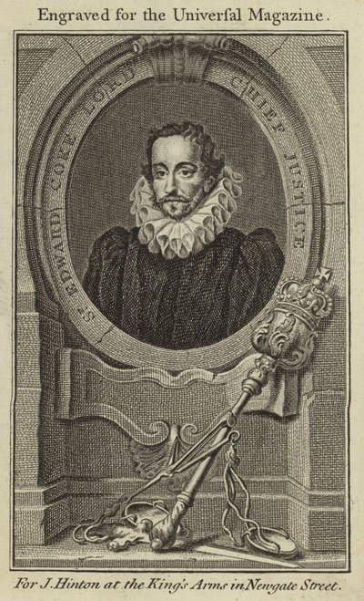 Sir Edward Coke, Lord Jefe de Justicia de English School