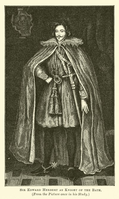 Sir Edward Herbert como Caballero del Baño de English School