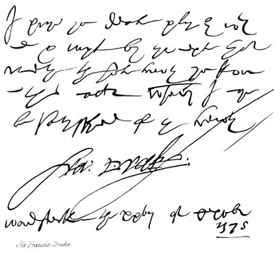 Sir Francis Drake de English School
