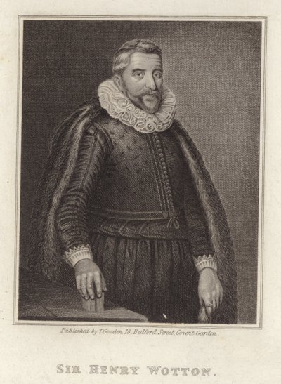 Sir Henry Wotton, diplomático y político inglés de English School