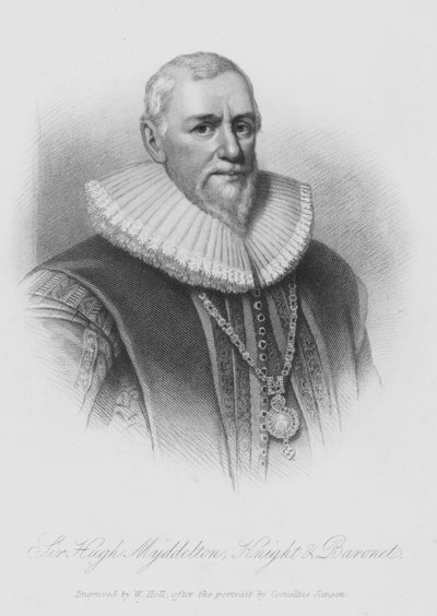 Sir Hugh Middleton (grabado) de English School