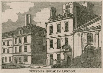 La Casa de Sir Isaac Newton, St Martins Street, Leicester Square, Londres de English School