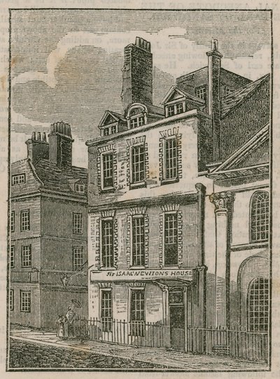 La Casa de Sir Isaac Newton, St Martins Street, Leicester Square, Londres de English School