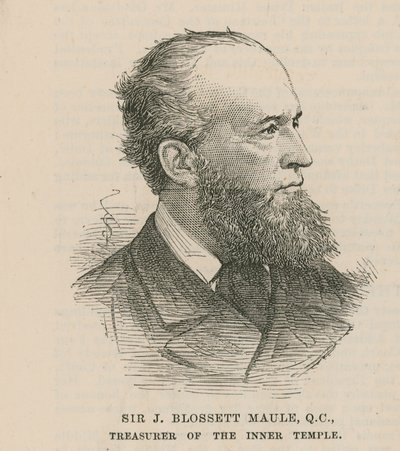 Sir J Blossett Maule, tesorero del Inner Temple de English School