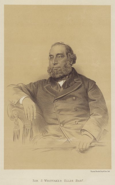 Sir J Whittaker Ellis, Baronet (litografía) de English School