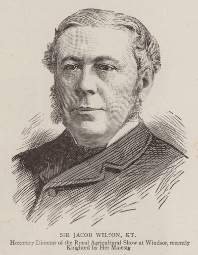 Sir Jacob Wilson, KT (grabado) de English School