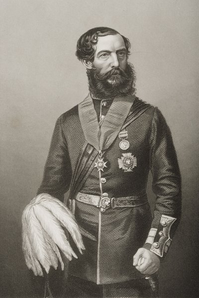 Sir John Eardley Wilmot Inglis (1814-62) (litografía) de English School