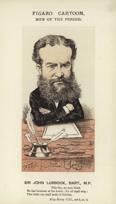 Sir John Lubbock, político inglés de English School