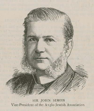 Sir John Simon, Vicepresidente de la Asociación Anglo-Judía de English School