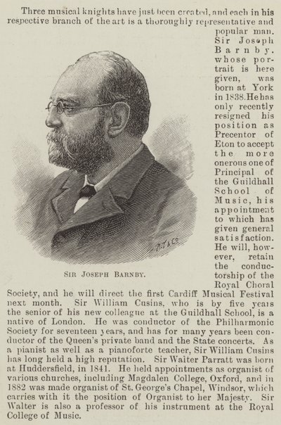 Sir Joseph Barnby de English School