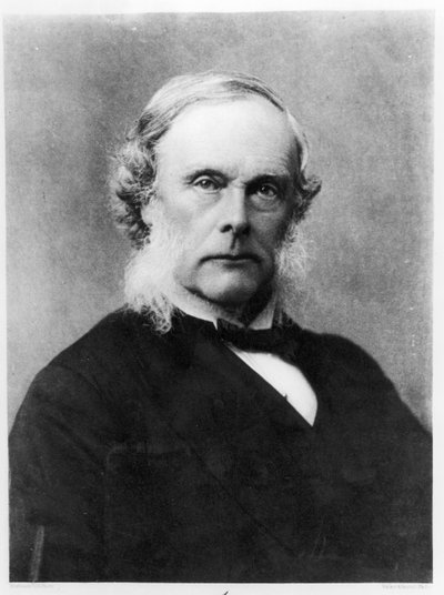 Sir Joseph Lister (1827-1912) grabado por Walker y Boutall de English School