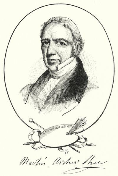 Sir Martin Archer Shee (grabado) de English School