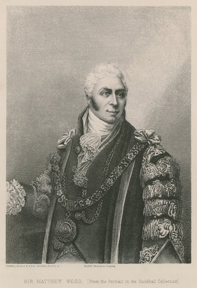 Sir Matthew Wood, Alcalde de Londres, 1809 de English School