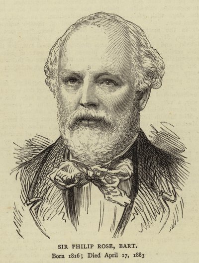 Sir Philip Rose, Baronet de English School
