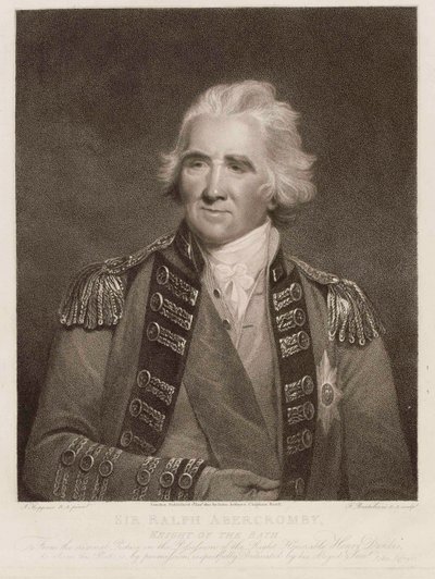 Sir Ralph Abercromby, Caballero de la Orden del Baño, c.1800 (grabado a puntos) de English School