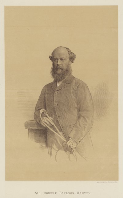 Sir Robert Bateson-Harvey (litografía) de English School