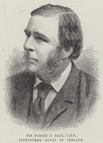 Sir Robert S Ball, FRS, astrónomo real de Irlanda de English School