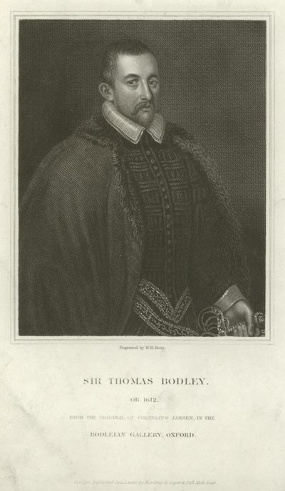 Sir Thomas Bodley, diplomático y erudito inglés de English School