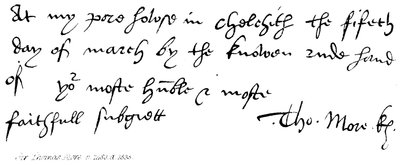 Sir Thomas More, n. 1480, m. 1535 de English School