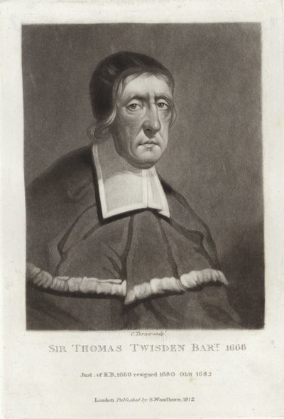 Sir Thomas Twisden, Baronet de English School
