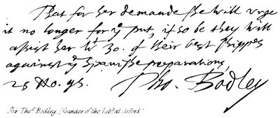 Sir Thos Bodley de English School