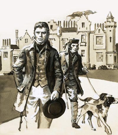 Sir Walter Scott paseando con Tom Purdie de English School