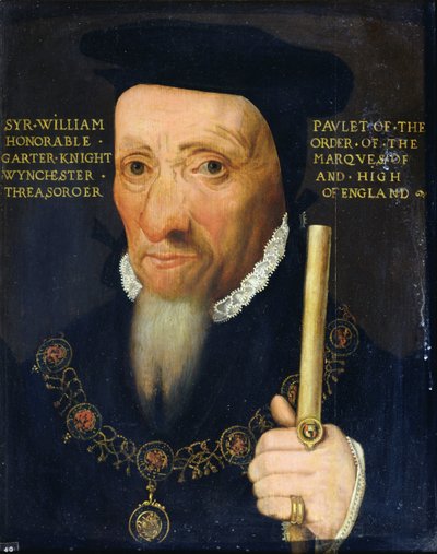 Sir William Paulet (1474/5-1572) 1er marqués de Winchester (óleo sobre tabla) de English School