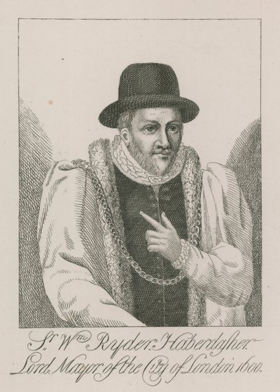 Sir William Ryder, mercero, Alcalde de Londres, 1600 de English School