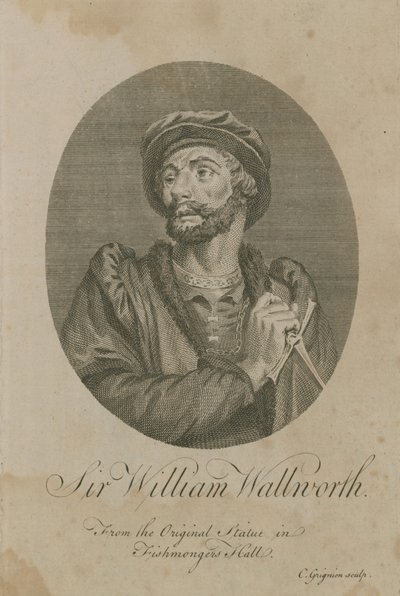Sir William Wallworth, Alcalde de Londres, 1370 de English School