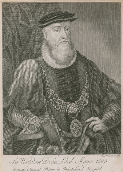 Sir Wolstan Dixie, Alcalde de Londres, 1585 de English School