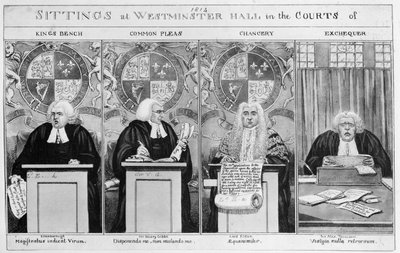 Sesiones en los tribunales de Westminster Hall de English School