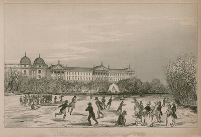 Patinaje en Regents Park, Londres de English School